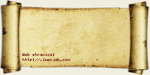 Jovana Pačanin vizit kartica